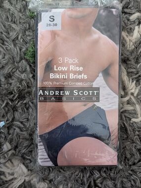 Andrew Scott Low Rise Bikini Briefs  3 Pack